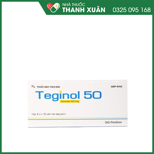 Teginol 50 thuốc điều trị tăng huyết áp hiệu quả